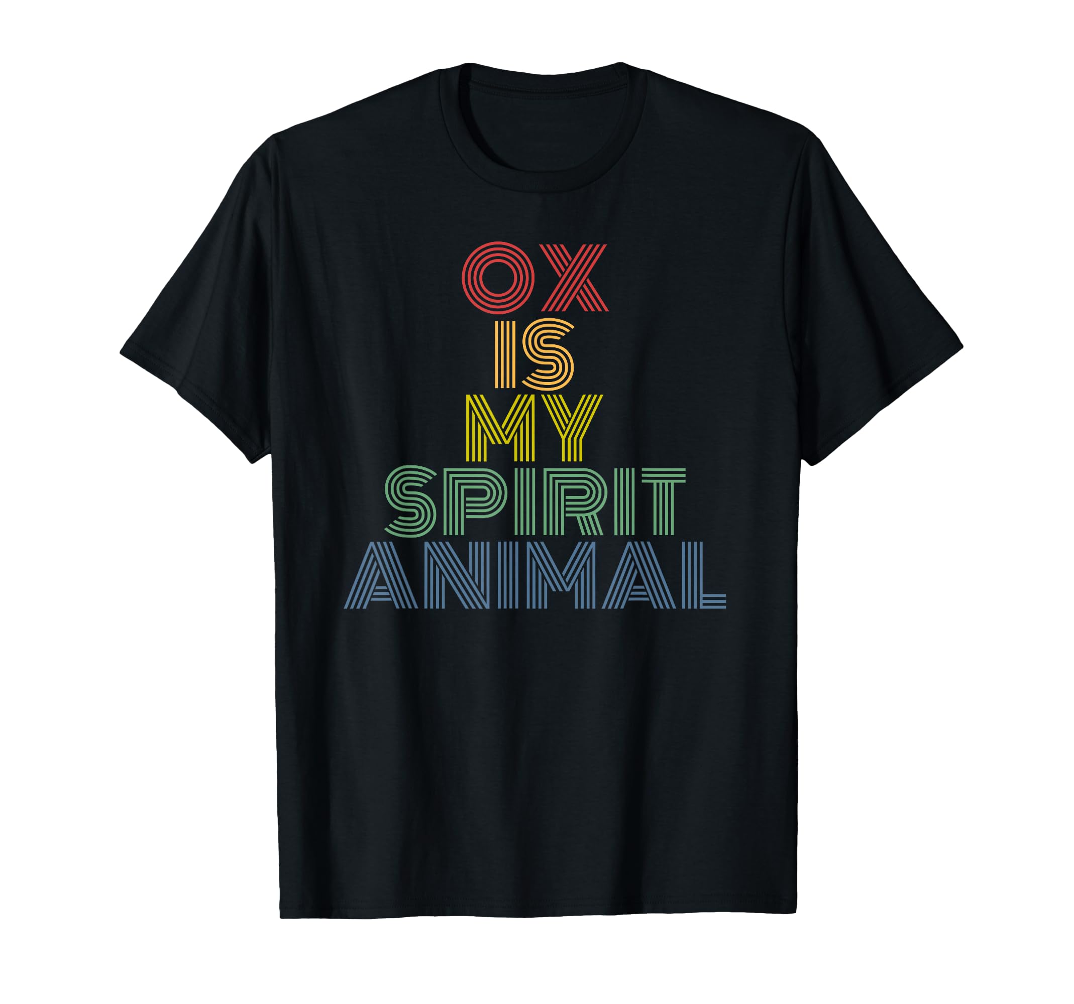 Ox Is My Spirit Animal 70S T-Shirt - Custom Art Print Men Women - T-Shirt, Sweatshirt, Hoodie