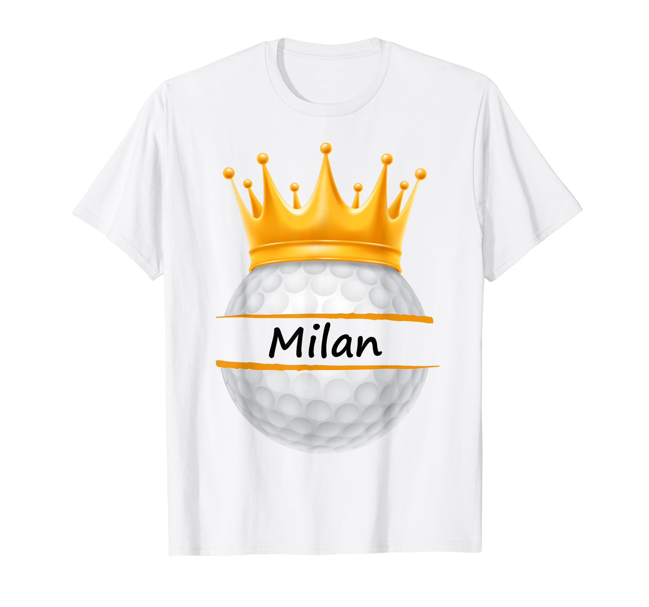 Novelty Golf Personalized Name Milan T-Shirt - Unique Graphic for Adults - T-Shirt, Sweatshirt, Hoodie
