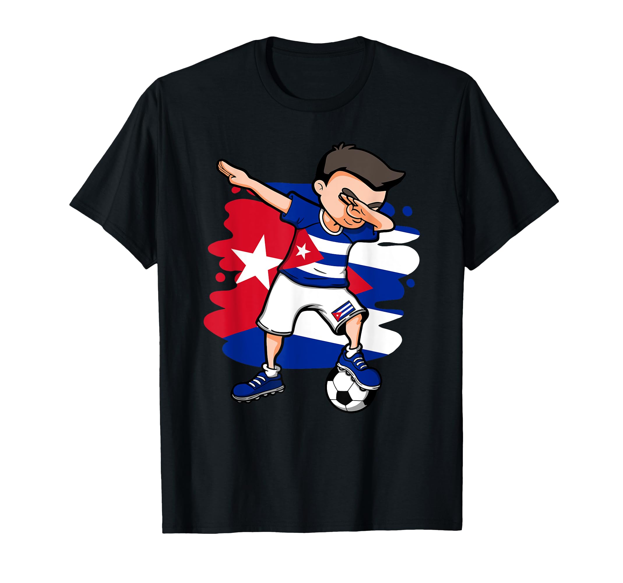 Dabbing Soccer Cuba Jersey Cuban T-Shirt - Minimalist Print Unisex - T-Shirt, Sweatshirt, Hoodie