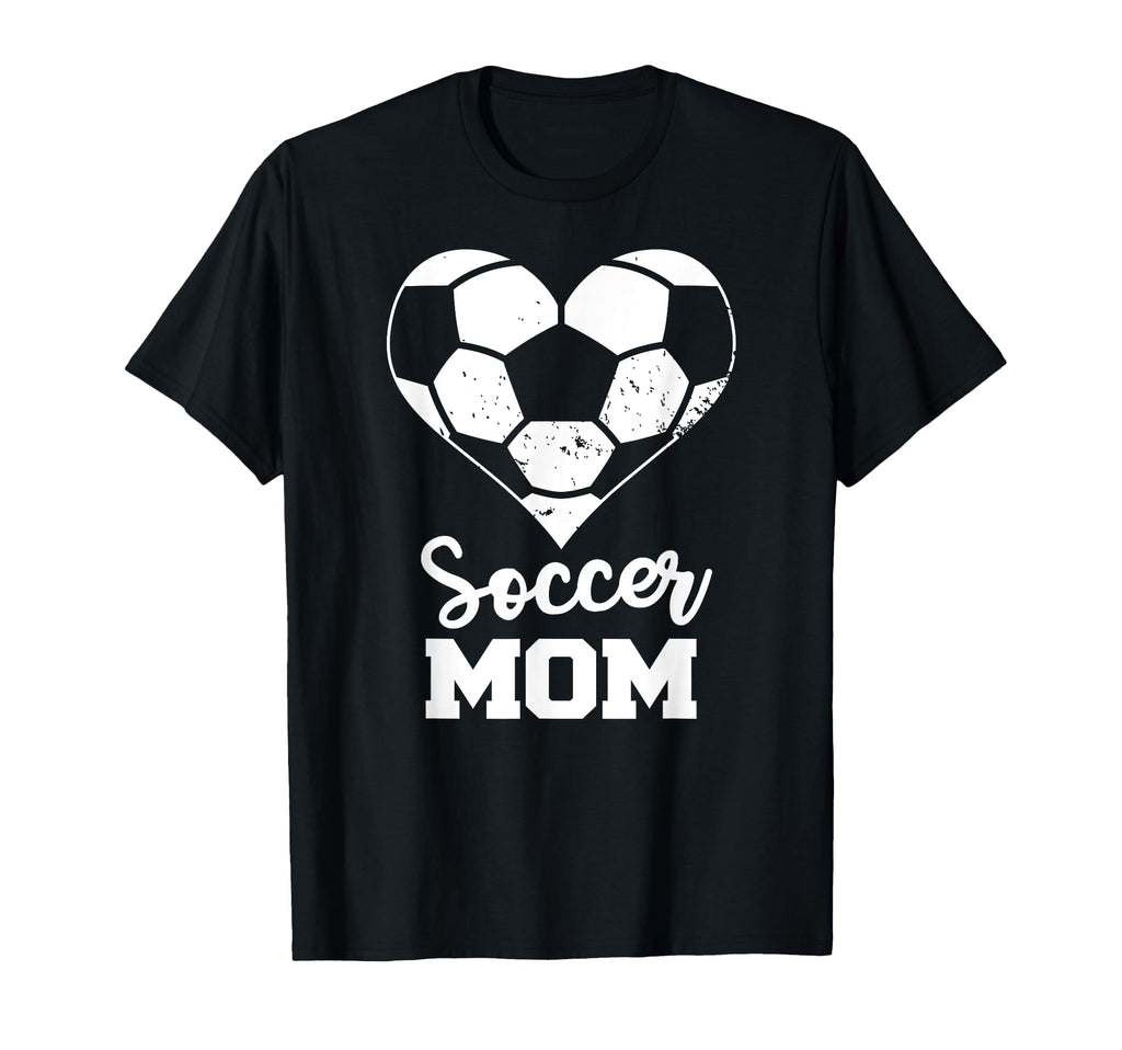 Soccer Mom Heart Funny Soccer T-Shirt - Trendy Graphic Unisex - T-Shirt, Sweatshirt, Hoodie