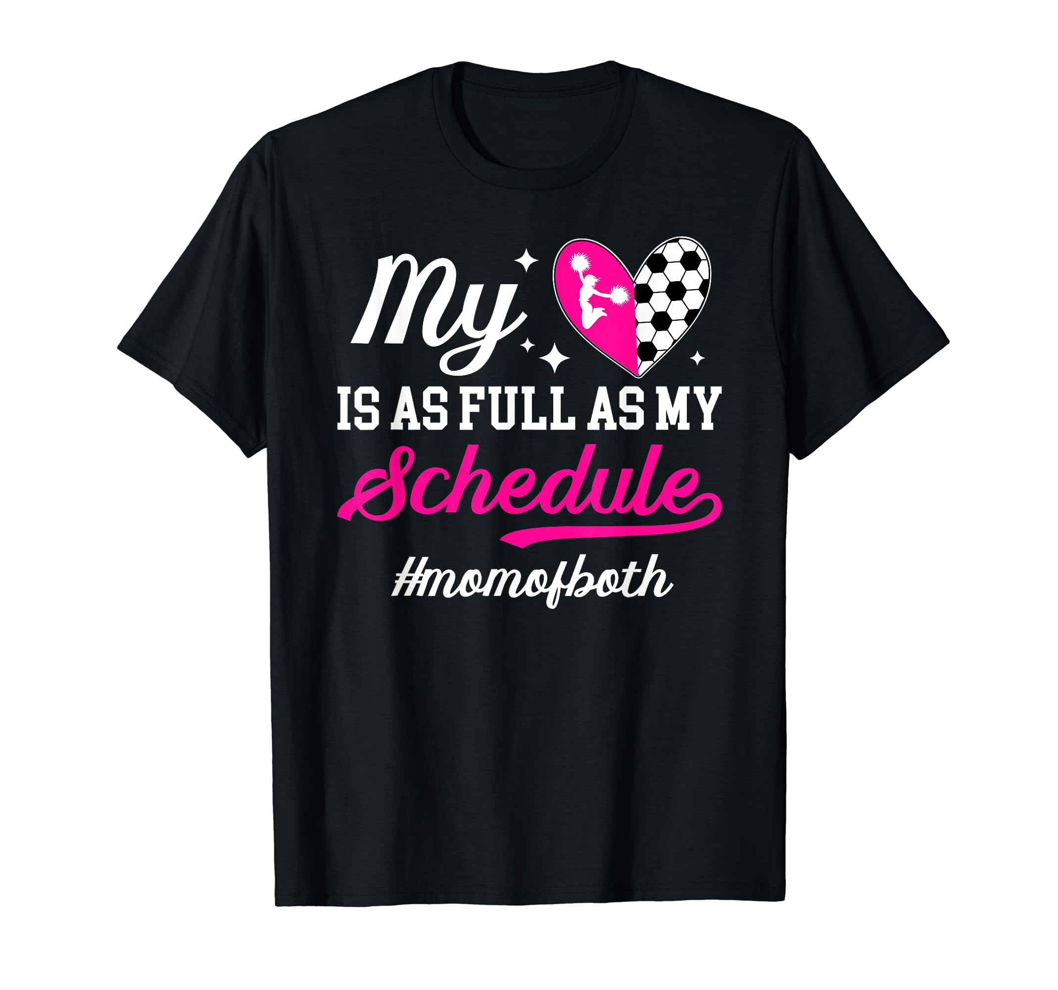 Proud Soccer And Cheerleading Mom T-Shirt - Fun Novelty Design Men Women - T-Shirt, Sweatshirt, Hoodie