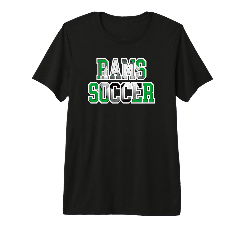 Rams Soccer Mom Game Day Mascot Green T-Shirt - Novelty Apparel for Adults - T-Shirt, Sweatshirt, Hoodie