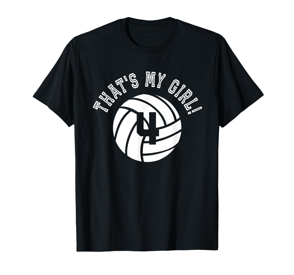 Thats My 4 Volleyball Player Mom Or Dad T-Shirt - Trendy Graphic Unisex - T-Shirt, Sweatshirt, Hoodie