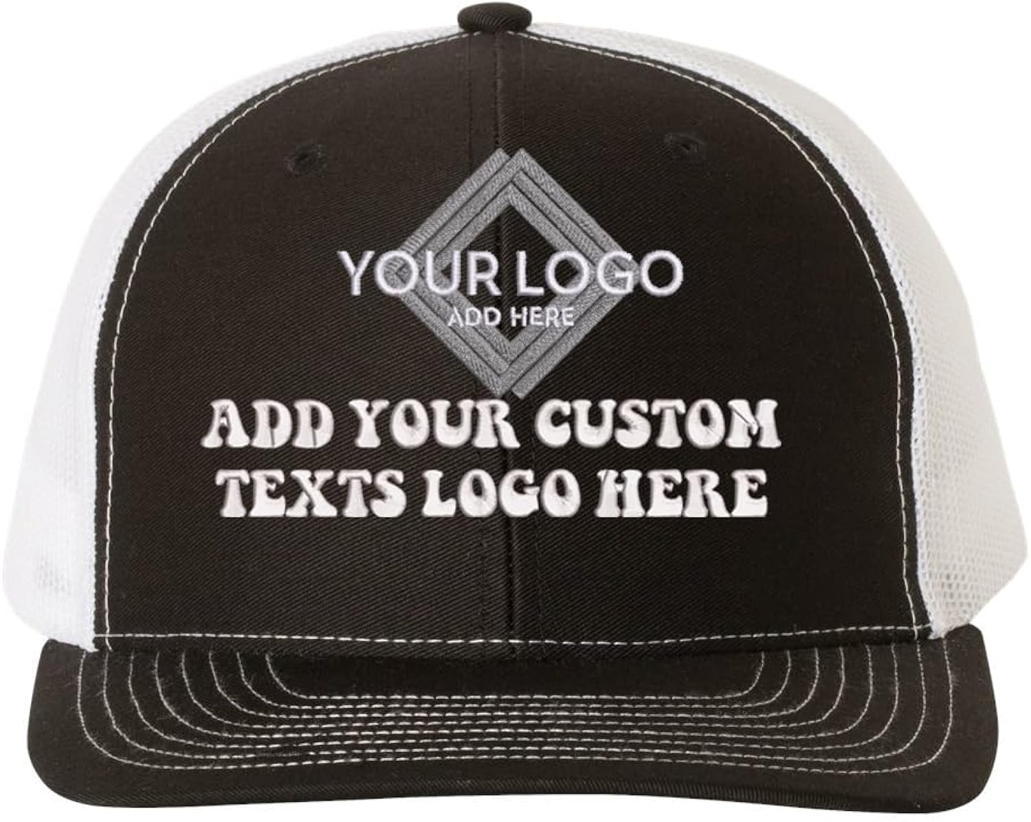 Richardson 112 Custom Embroidery Add Logo Texts - Adult & Kids T-Shirts, Sweatshirts & Hoodies apparel design preview 1