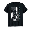 Funny Baseball Dad American Flag T-Shirt - Casual Everyday Wear Men Women - T-Shirt, Sweatshirt, Hoodie