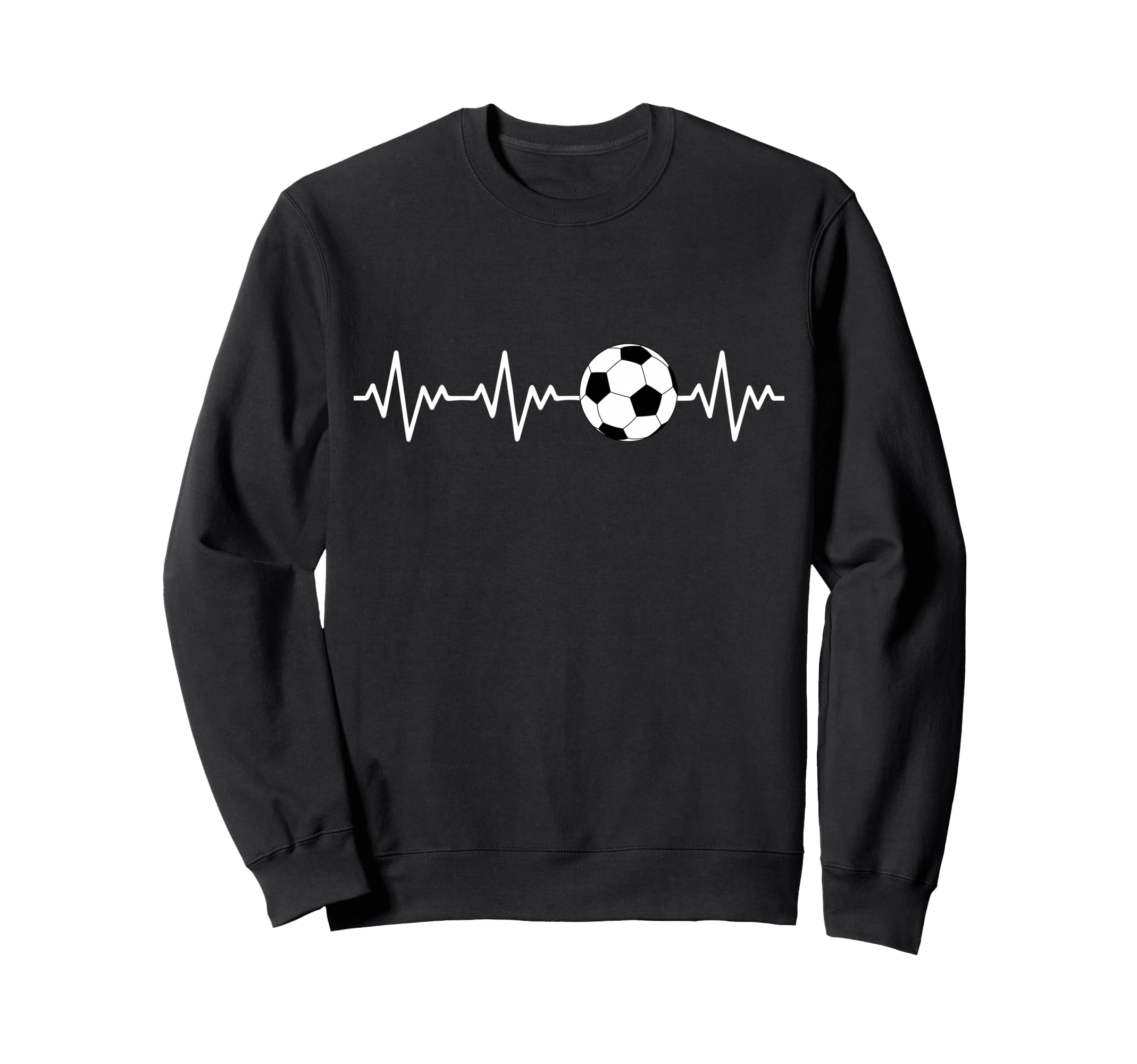 Heartbeat Soccer Sweatshirt - Unique Graphic Men Women - T-Shirt, Sweatshirt, Hoodie