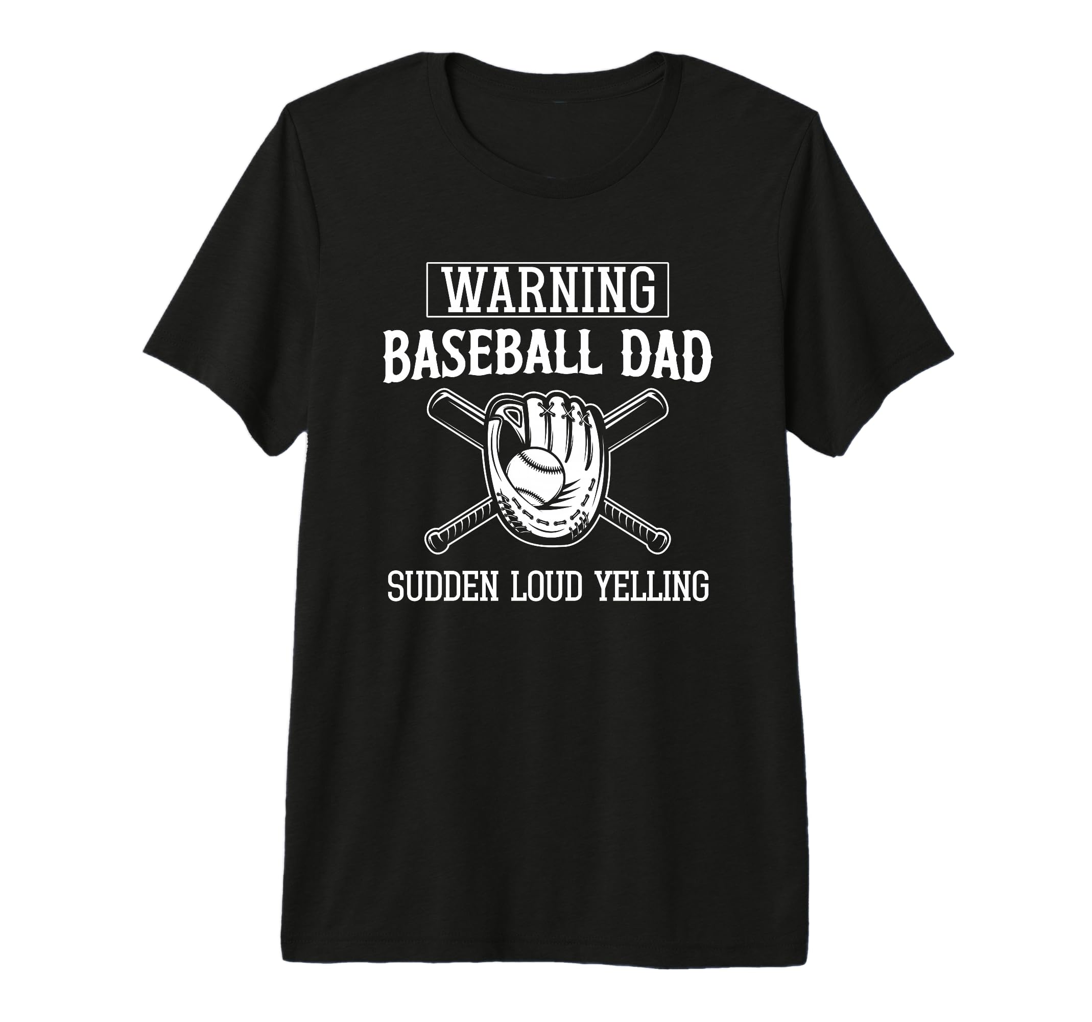 Mens Funny Baseball Dad Gift Warning Loud T-Shirt - Novelty Apparel Unisex - T-Shirt, Sweatshirt, Hoodie