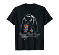 Mens Proud Bonus Dad Bear Autism T-Shirt - Minimalist Print Unisex - T-Shirt, Sweatshirt, Hoodie