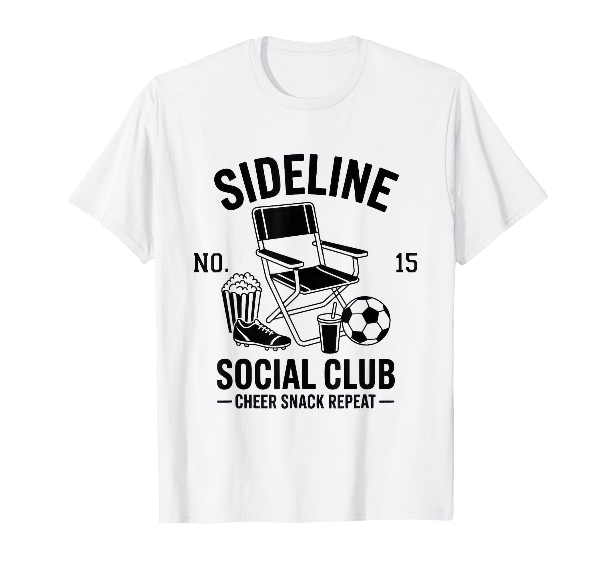 Sideline Social Club Soccer Mom Game T-Shirt - Novelty Apparel for Adults - T-Shirt, Sweatshirt, Hoodie