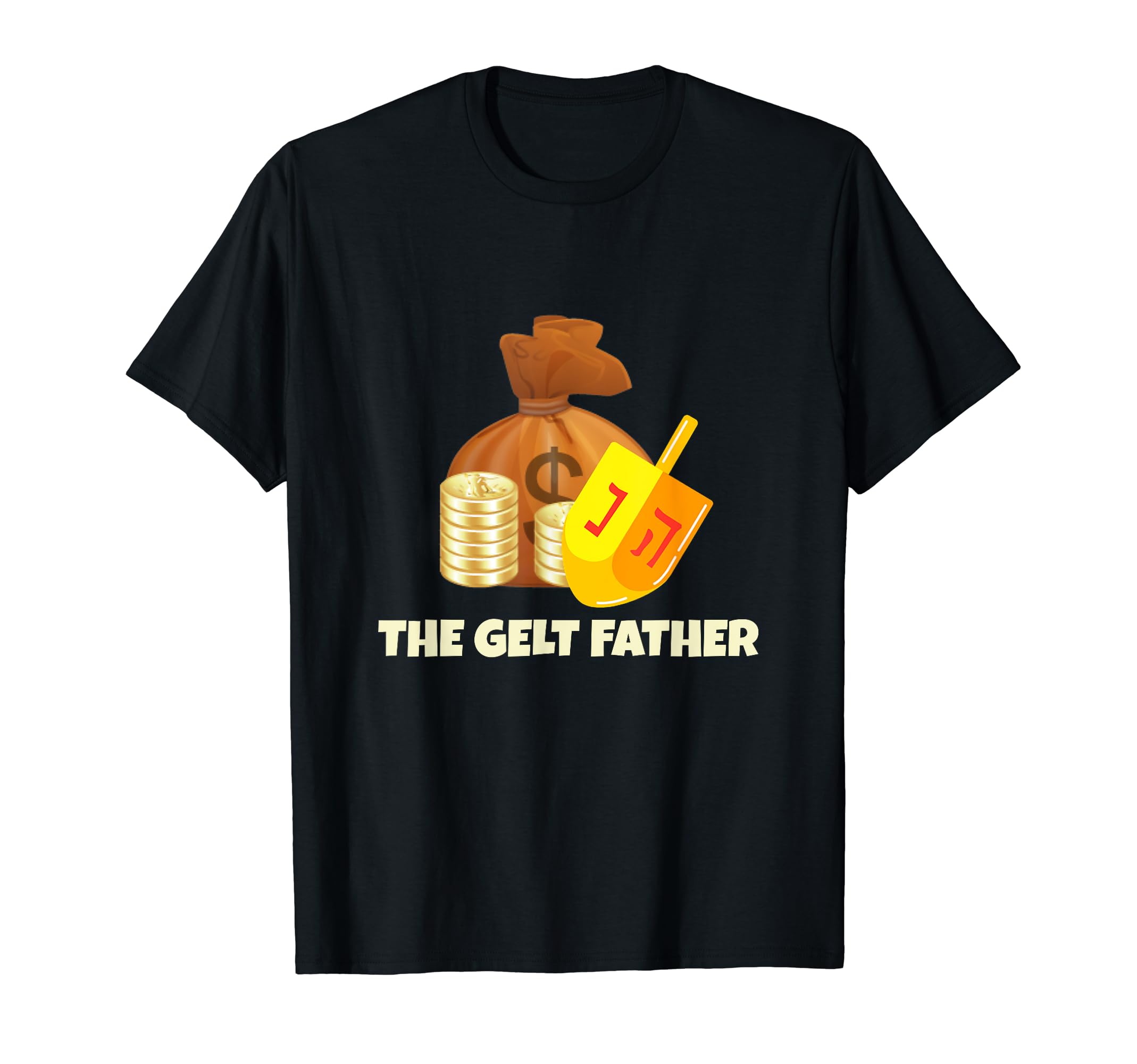 Hanukkah Gelt Father Dreidel Game Jewish T-Shirt - Trendy Graphic Unisex - T-Shirt, Sweatshirt, Hoodie