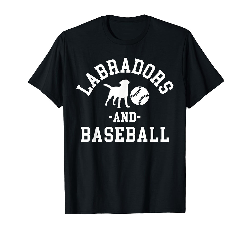 Black Yellow Chocolate Lab And Baseball T-Shirt - Trendy Graphic Men Women - T-Shirt, Sweatshirt, Hoodie