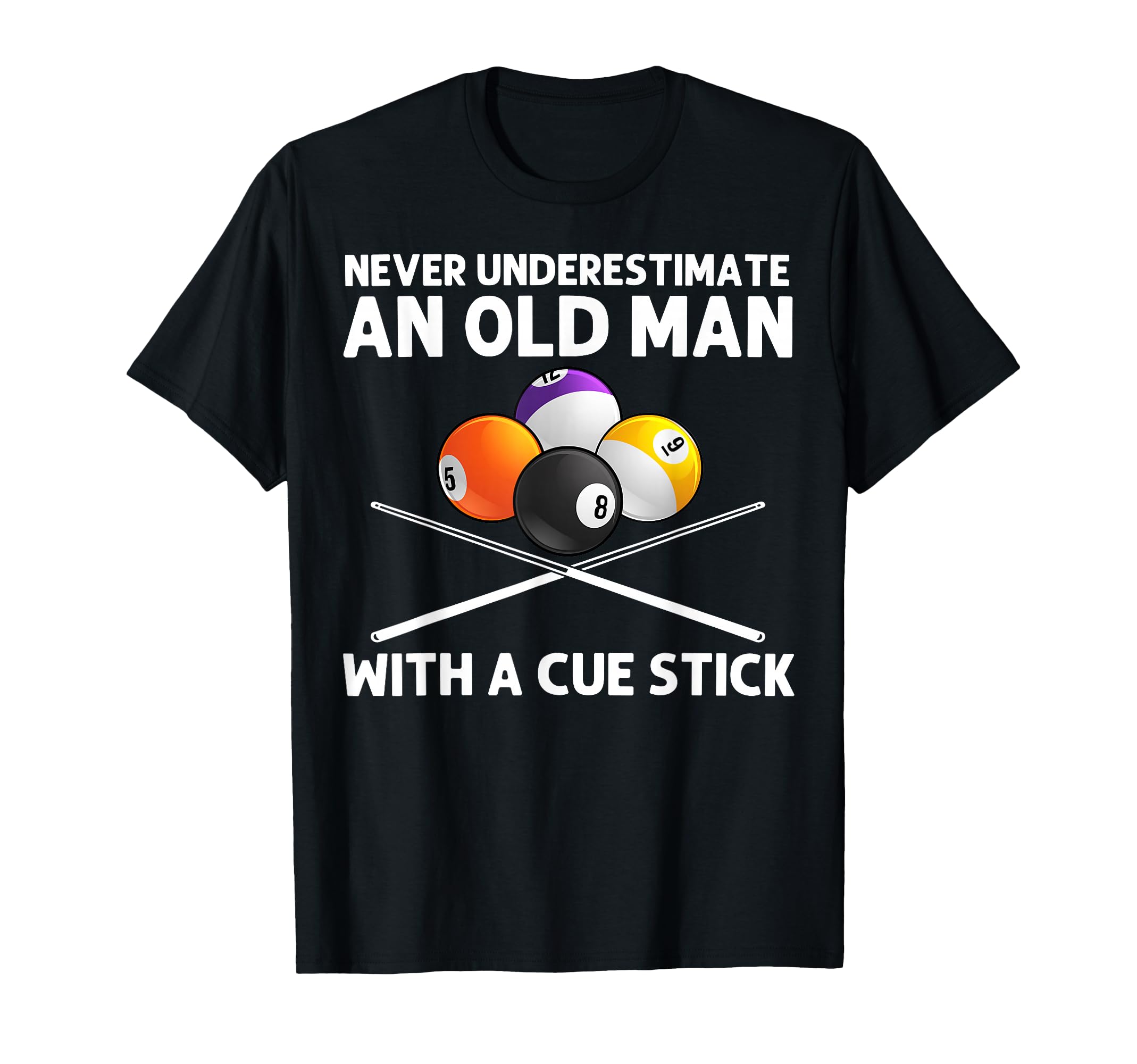 Best Billiard Art Grandpa Billiard T-Shirt - Custom Art Print for Adults - T-Shirt, Sweatshirt, Hoodie