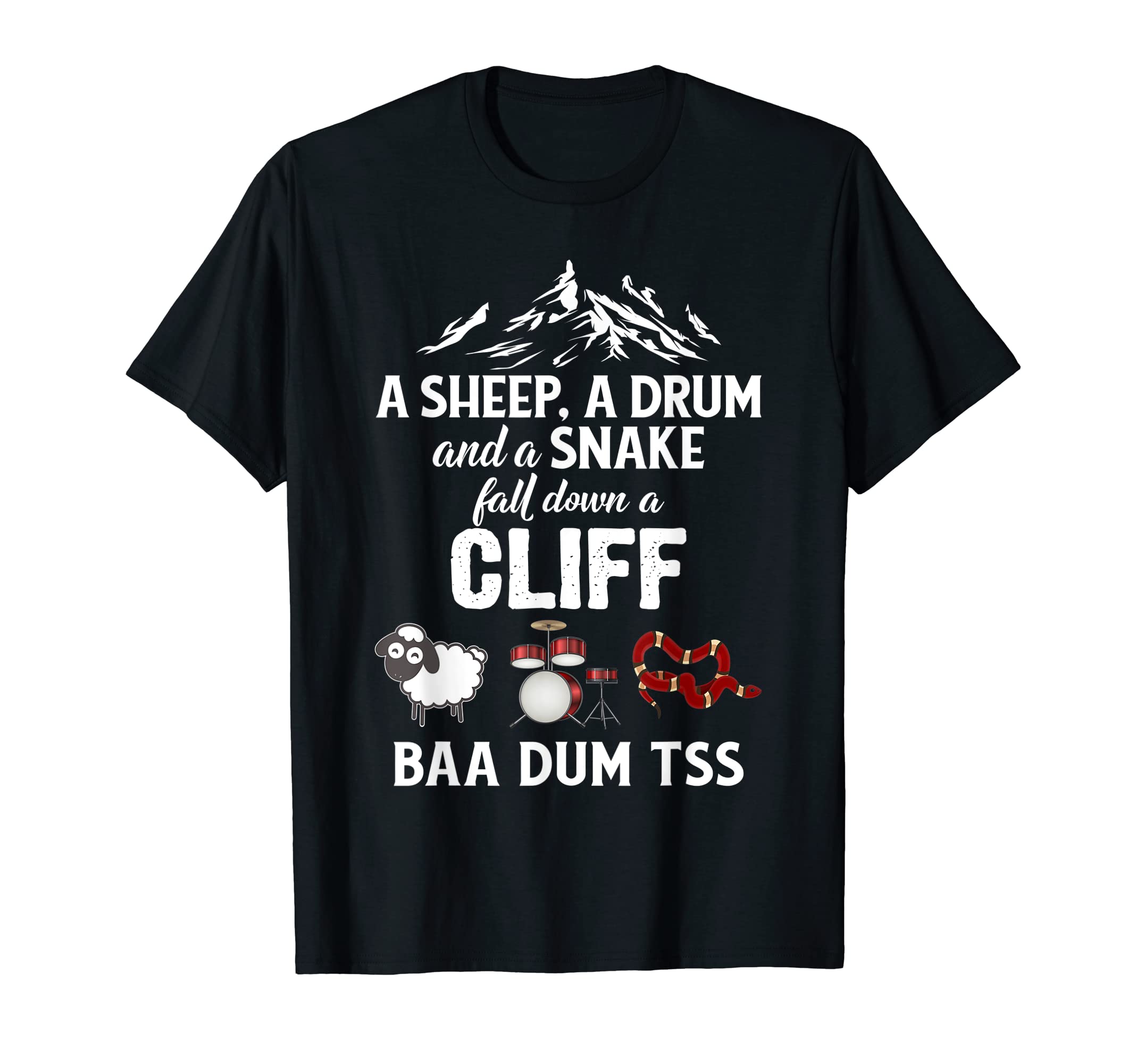 Funny Corny Dad Joke Baa Dum Tss T-Shirt - Streetwear Style for Adults - T-Shirt, Sweatshirt, Hoodie