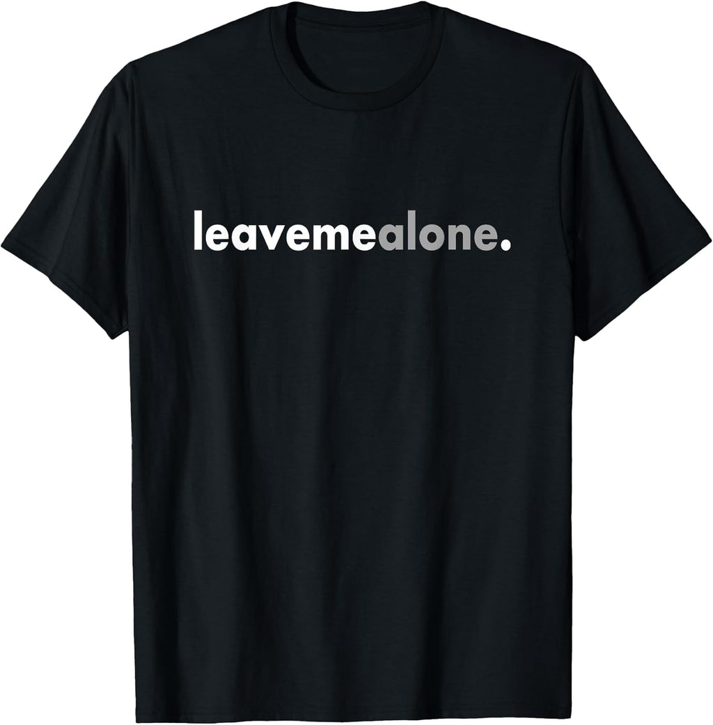 Minimalist Leave Me Alone Funny Anti Social - Adult & Kids T-Shirts, Sweatshirts & Hoodies apparel design preview 1