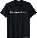 Minimalist Leave Me Alone Funny Anti Social - Adult & Kids T-Shirts, Sweatshirts & Hoodies apparel design preview 1