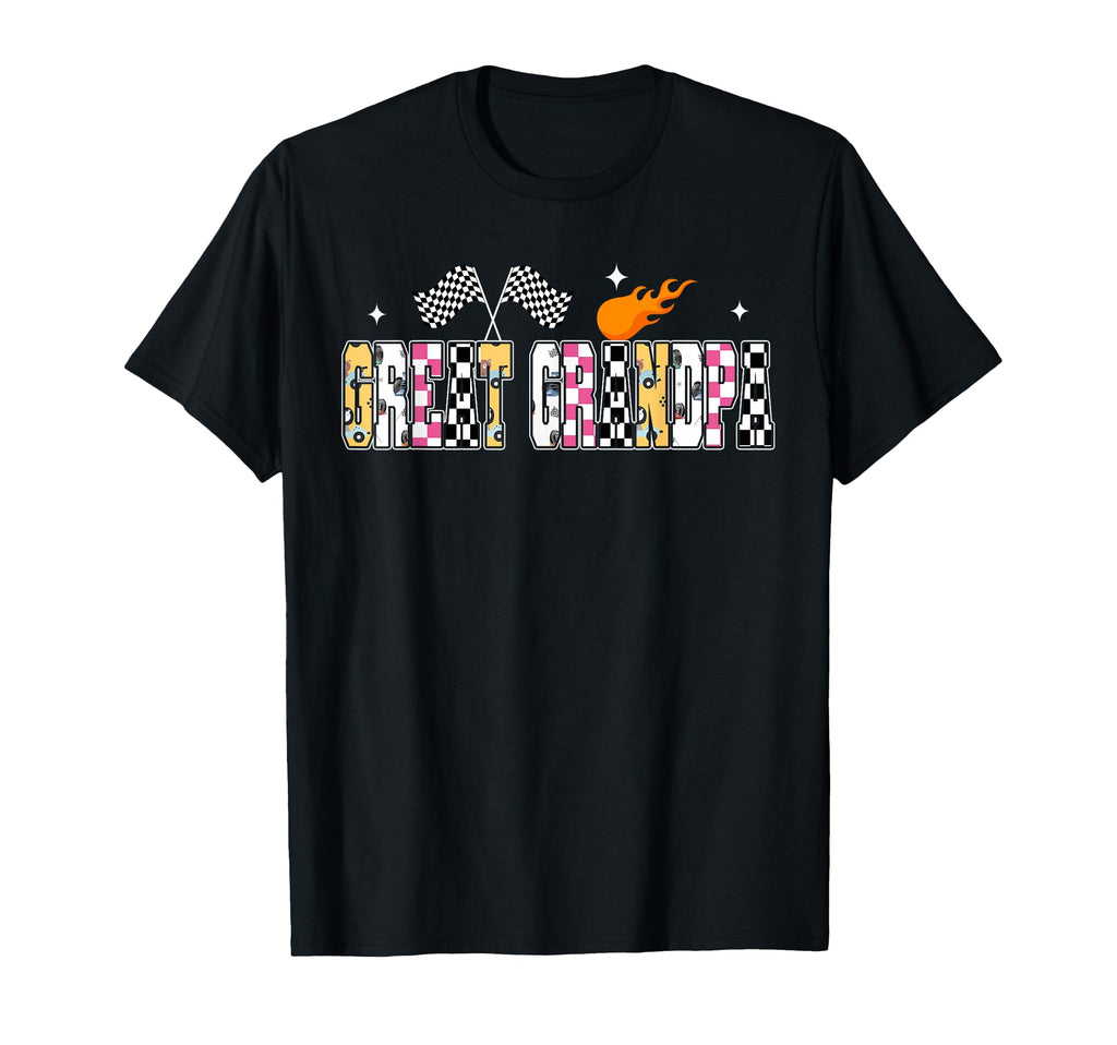 Great Grandpa Pit Crew Racing Car T-Shirt - Fun Novelty Design Unisex - T-Shirt, Sweatshirt, Hoodie