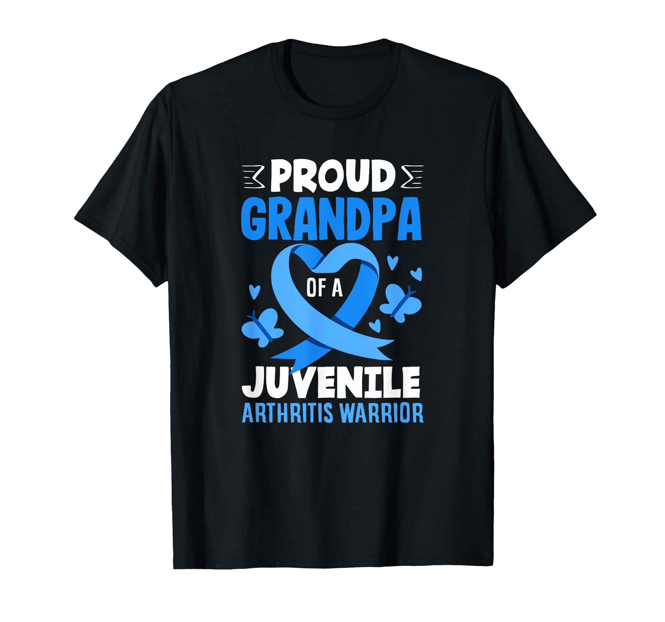 Proud Grandpa Juvenile Arthritis Warrior T-Shirt - Aesthetic Graphic Unisex - T-Shirt, Sweatshirt, Hoodie