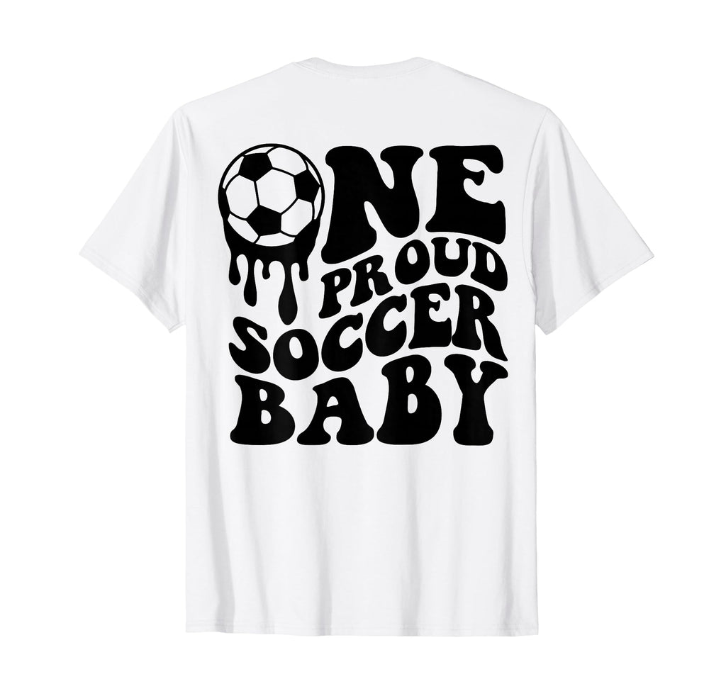 Proud Soccer Soccer Ball Drip Back T-Shirt - Fun Novelty Design for Adults - T-Shirt, Sweatshirt, Hoodie
