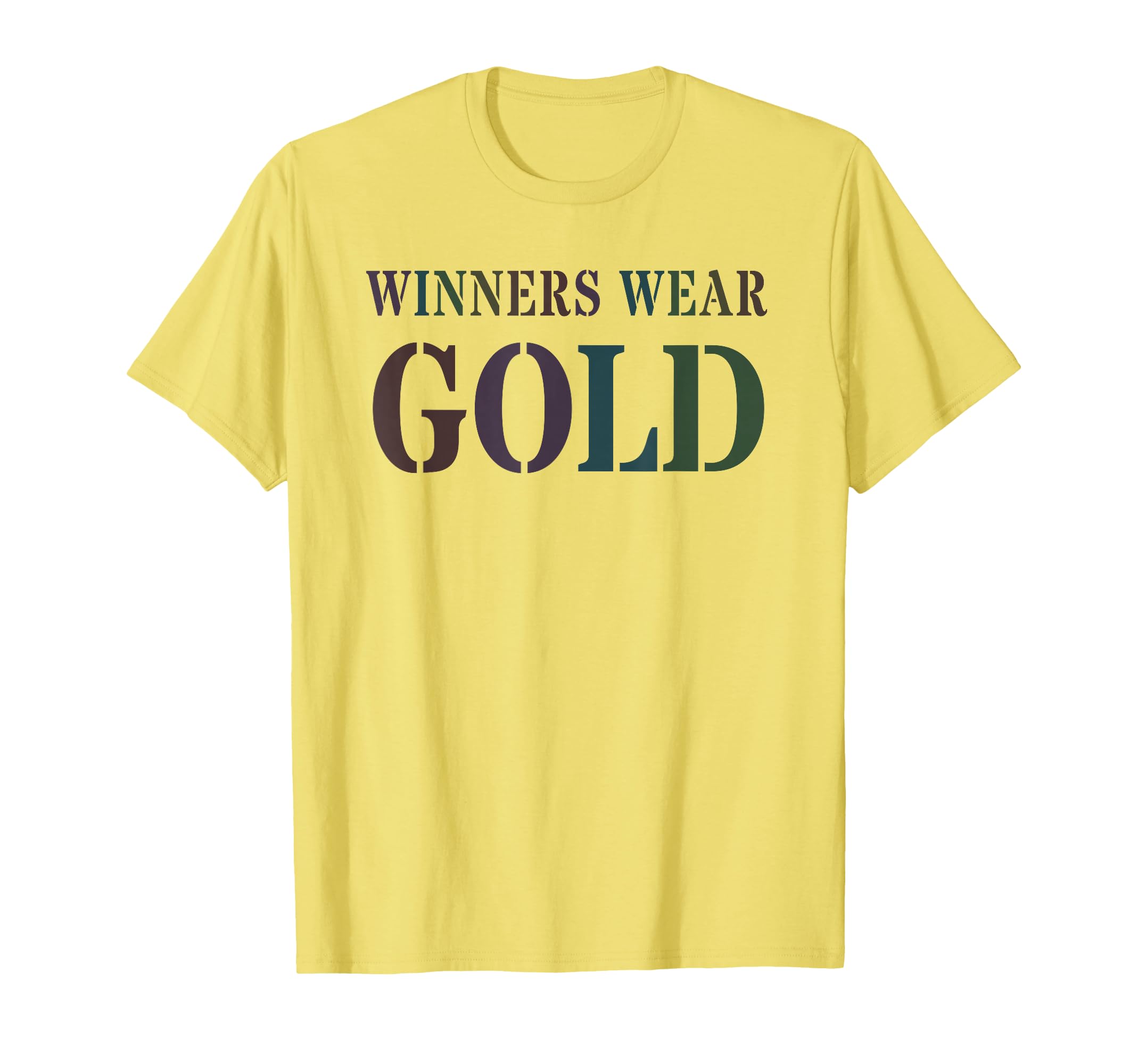 Proud Winners Wear Gold Competition T-Shirt - Trendy Graphic for Adults - T-Shirt, Sweatshirt, Hoodie