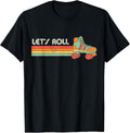 Let's Roll Roller Skating Skate Retro Vintage 70s 80s - Adult & Kids T-Shirts, Sweatshirts & Hoodies apparel design preview 1
