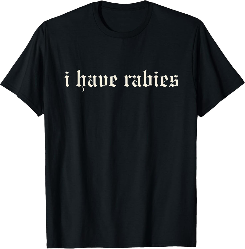 Retro Vintage I Have Rabies Minimalist Funny Quote - Adult & Kids T-Shirts, Sweatshirts & Hoodies apparel design preview 1