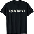 Retro Vintage I Have Rabies Minimalist Funny Quote - Adult & Kids T-Shirts, Sweatshirts & Hoodies apparel design preview 1
