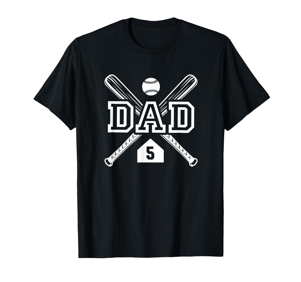 Baseball Dad Softball Dad 5 Jersey T-Shirt - Minimalist Print for Adults - T-Shirt, Sweatshirt, Hoodie
