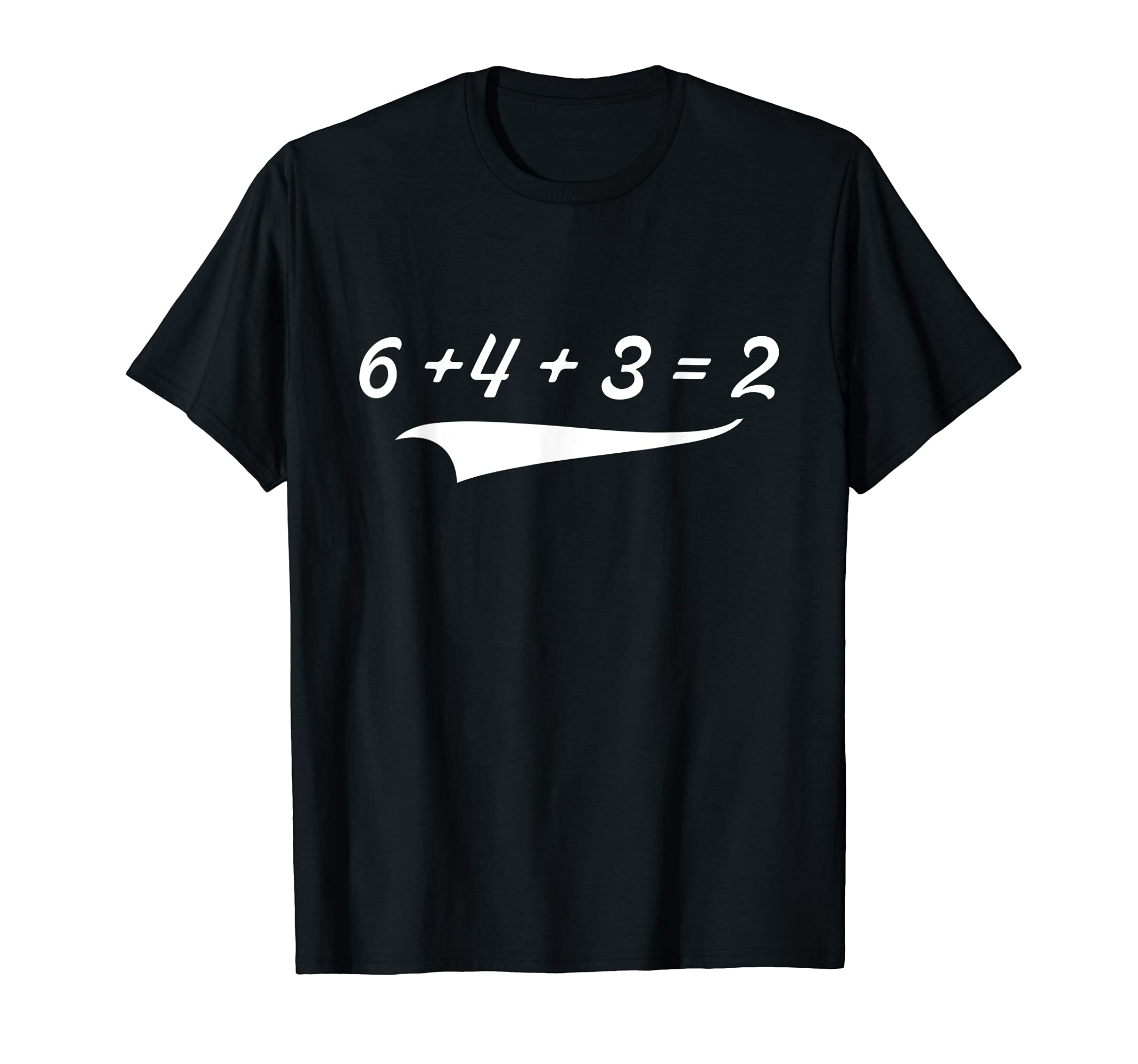 Funny Baseball Math 6432 Double Play 6 T-Shirt - Unique Graphic for Adults - T-Shirt, Sweatshirt, Hoodie