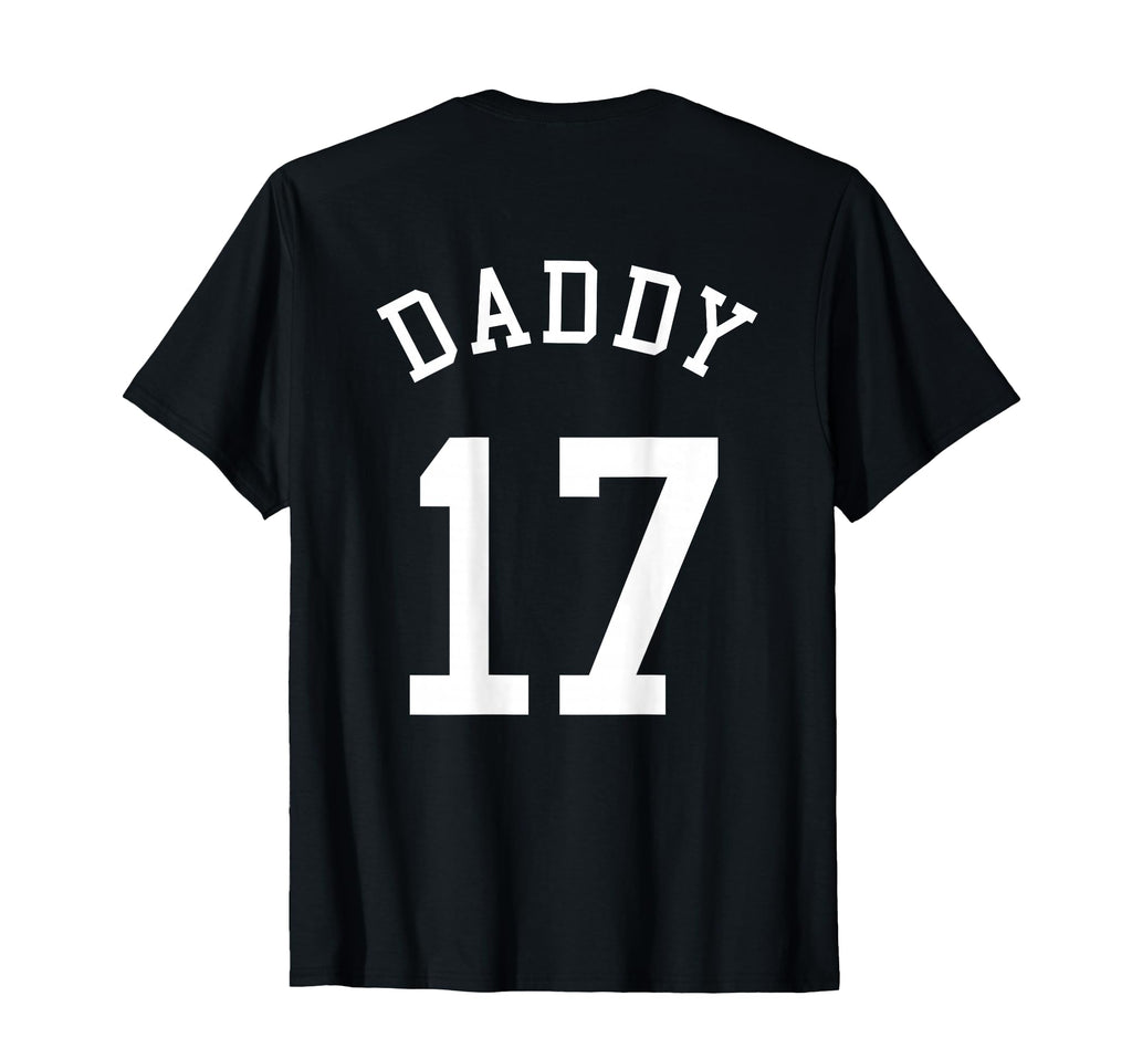 Daddy Uniform No 17 Football Dad T-Shirt - Trendy Graphic for Adults - T-Shirt, Sweatshirt, Hoodie