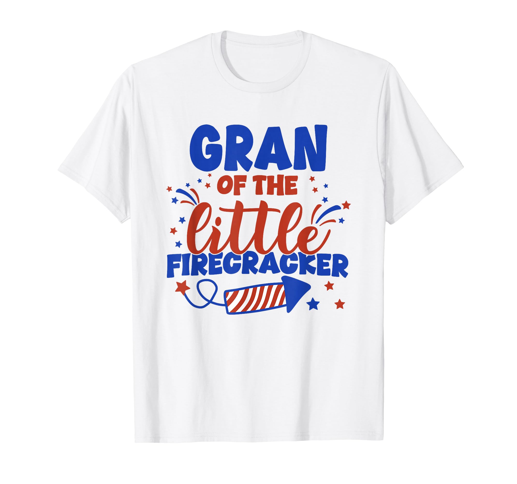 Gran Little Firecracker Fourth July T-Shirt - Graphic Print Men Women - T-Shirt, Sweatshirt, Hoodie