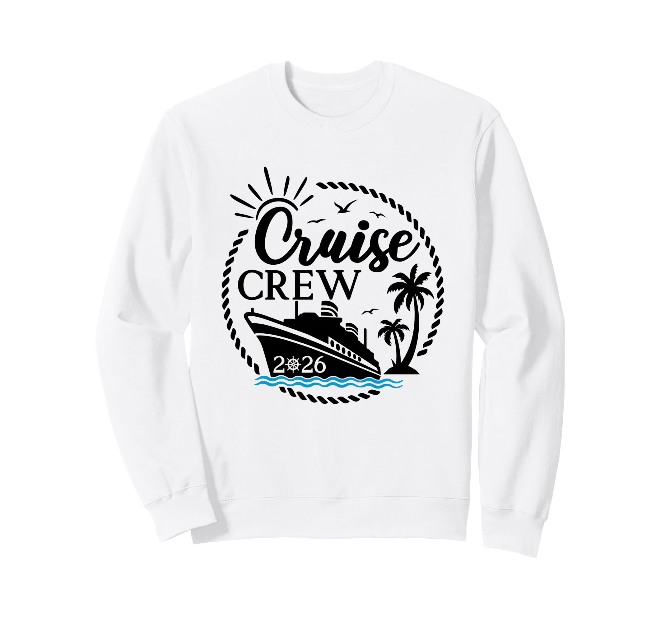 Cruise Crew 2026 Summer Vacation Sweatshirt - Unique Graphic for Adults - T-Shirt, Sweatshirt, Hoodie