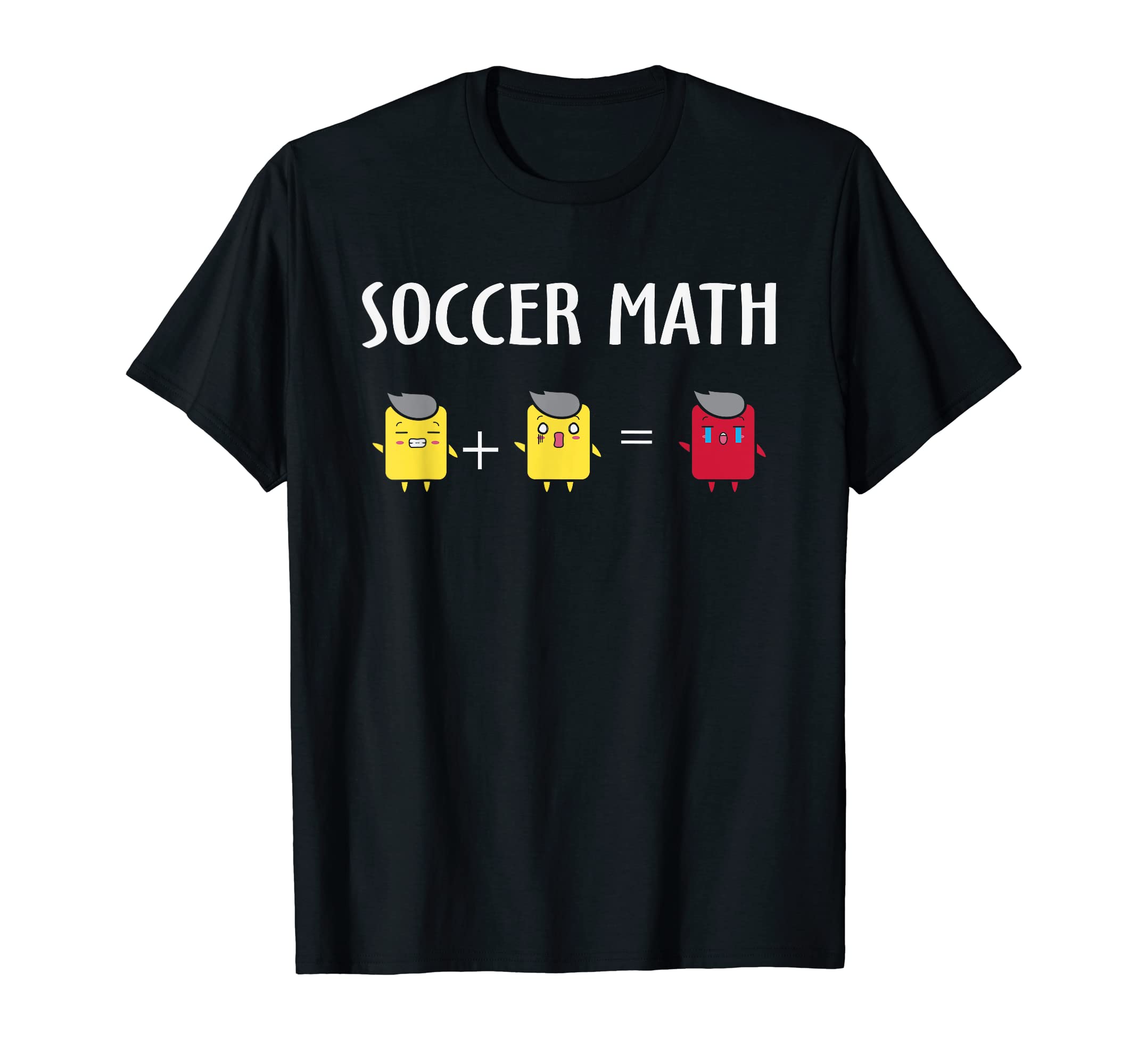 Soccer Math Funny Card Penalty Funny T-Shirt - Minimalist Print Men Women - T-Shirt, Sweatshirt, Hoodie