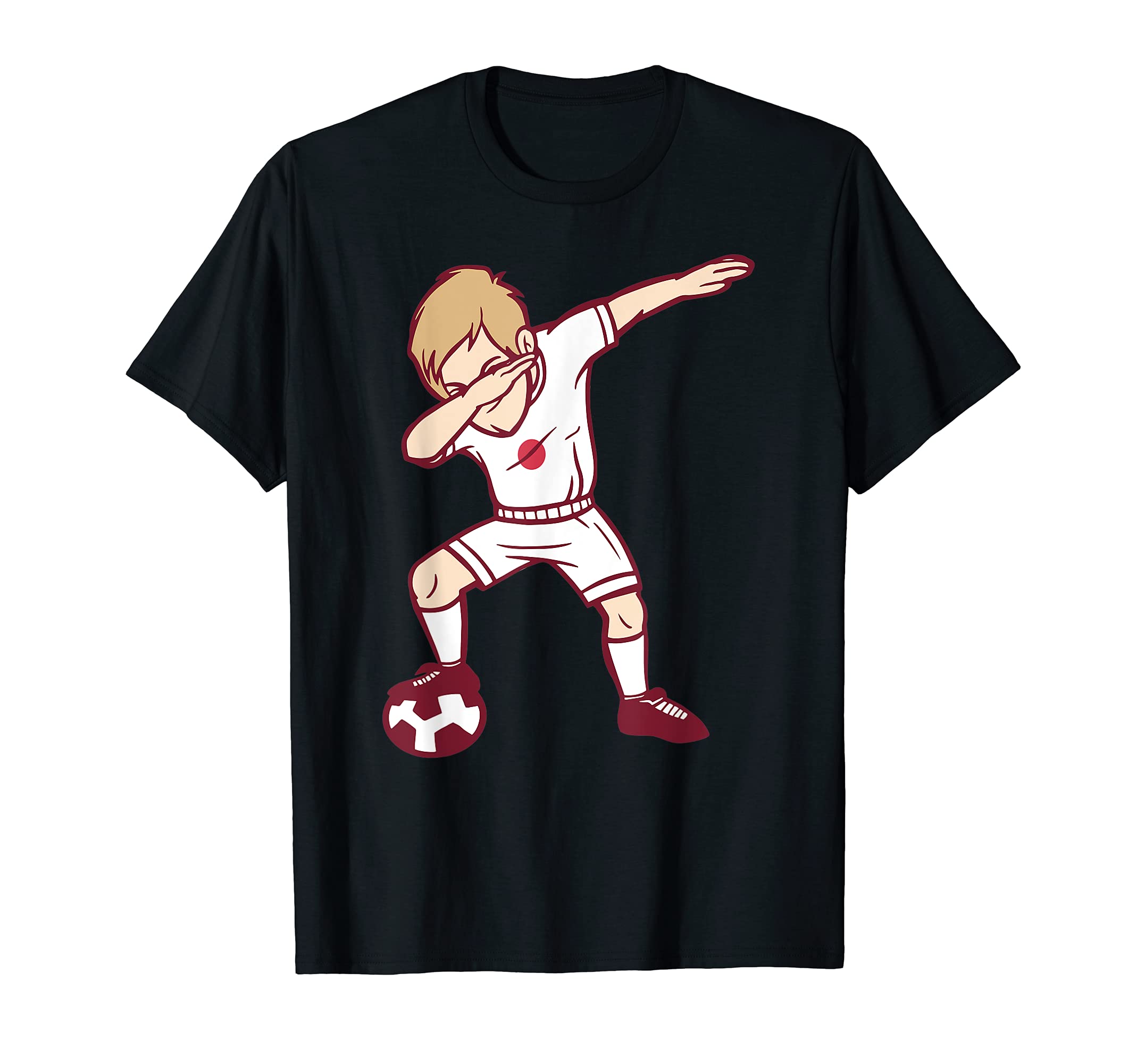 Dabbing Soccer Japan Jersey Japan T-Shirt - Novelty Apparel for Adults - T-Shirt, Sweatshirt, Hoodie