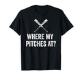 Where My Pitches Funny Baseball Mom T-Shirt - Aesthetic Graphic for Adults - T-Shirt, Sweatshirt, Hoodie