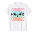 Cougars Team Mascot School Spirit T-Shirt - Streetwear Style for Adults - T-Shirt, Sweatshirt, Hoodie