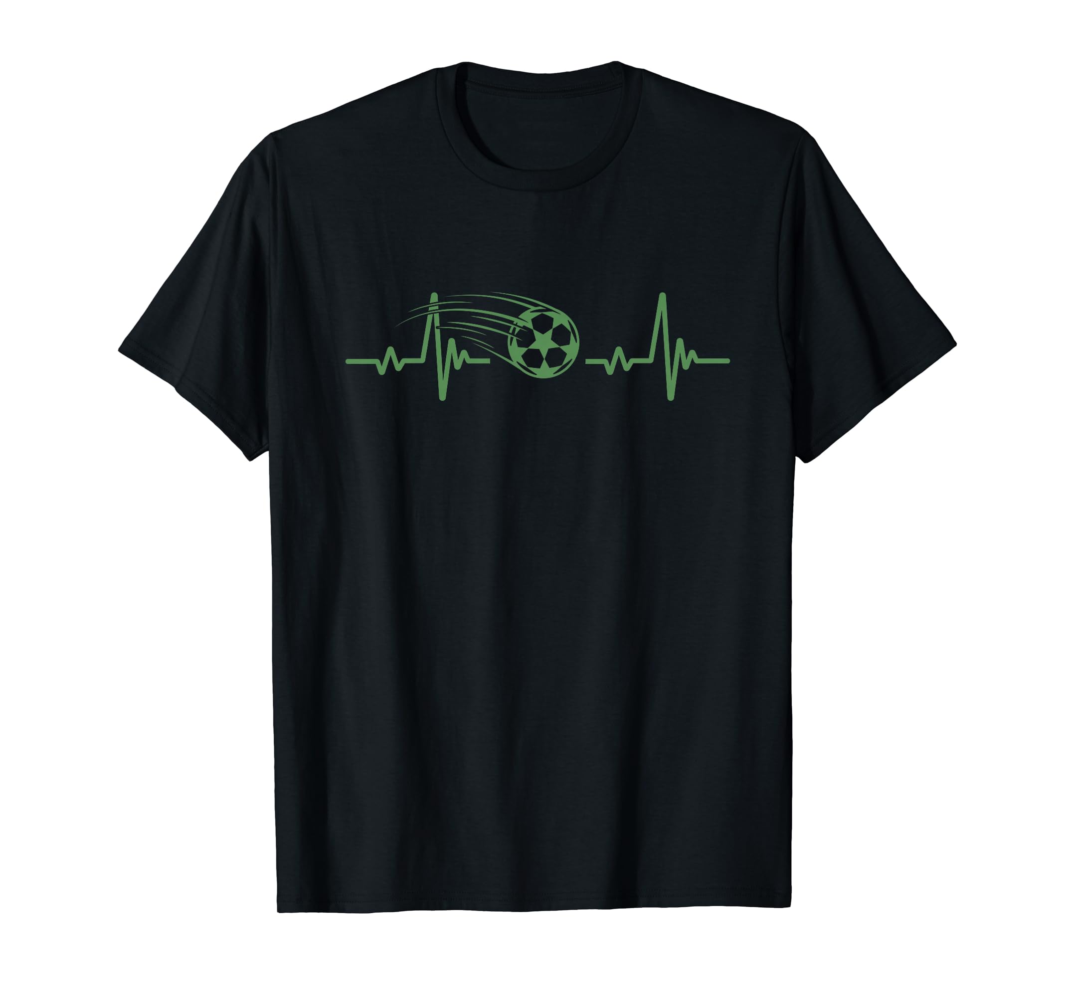 Soccer Heartbeat Tees Soccer Ball T-Shirt - Unique Graphic for Adults - T-Shirt, Sweatshirt, Hoodie