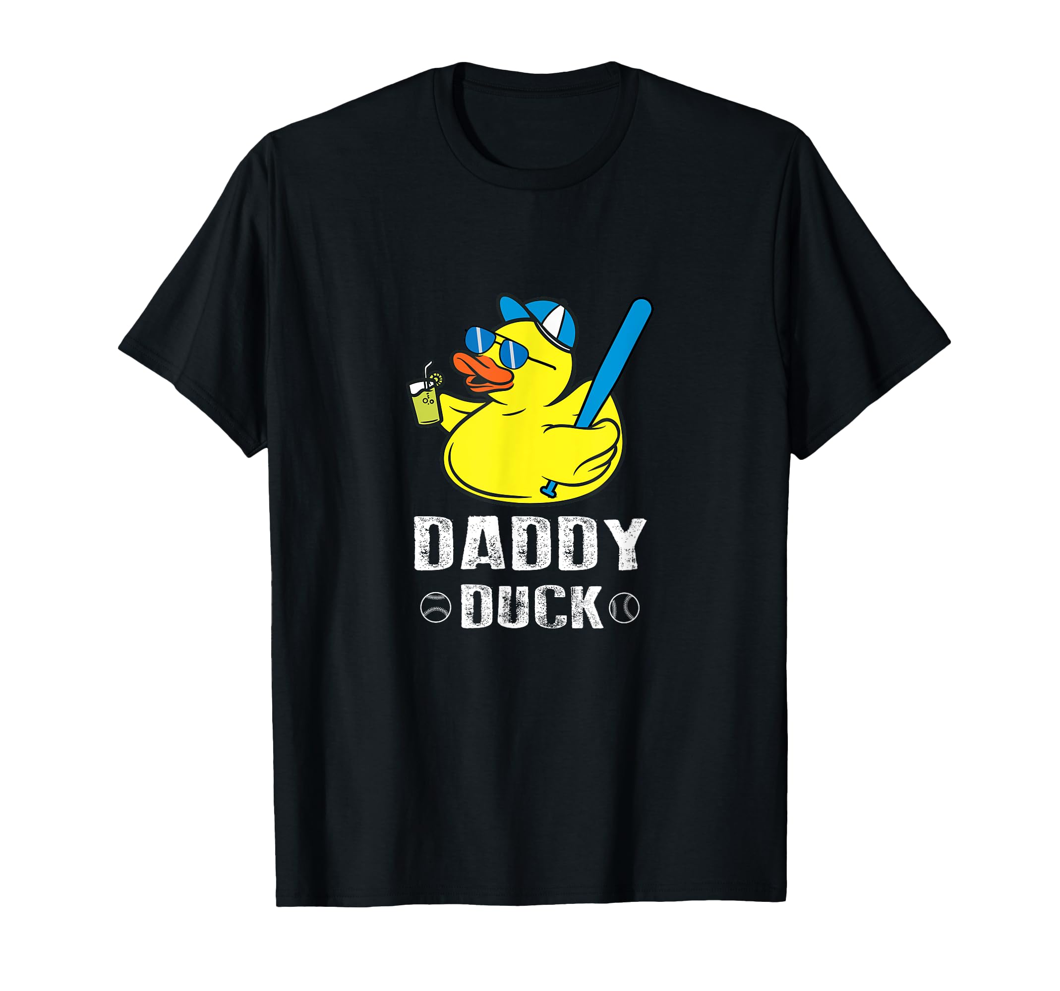 Daddy Duck Baseball Dad Rubber T-Shirt - Casual Everyday Wear for Adults - T-Shirt, Sweatshirt, Hoodie