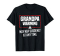 Funny Grandpa Warning May Nap Suddenly T-Shirt - Graphic Print for Adults - T-Shirt, Sweatshirt, Hoodie