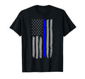 Thin Blue Line Police Support Usa T-Shirt - Casual Everyday Wear Unisex - T-Shirt, Sweatshirt, Hoodie