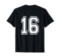 Number 16 Sports Player Number T-Shirt - Casual Everyday Wear Men Women - T-Shirt, Sweatshirt, Hoodie