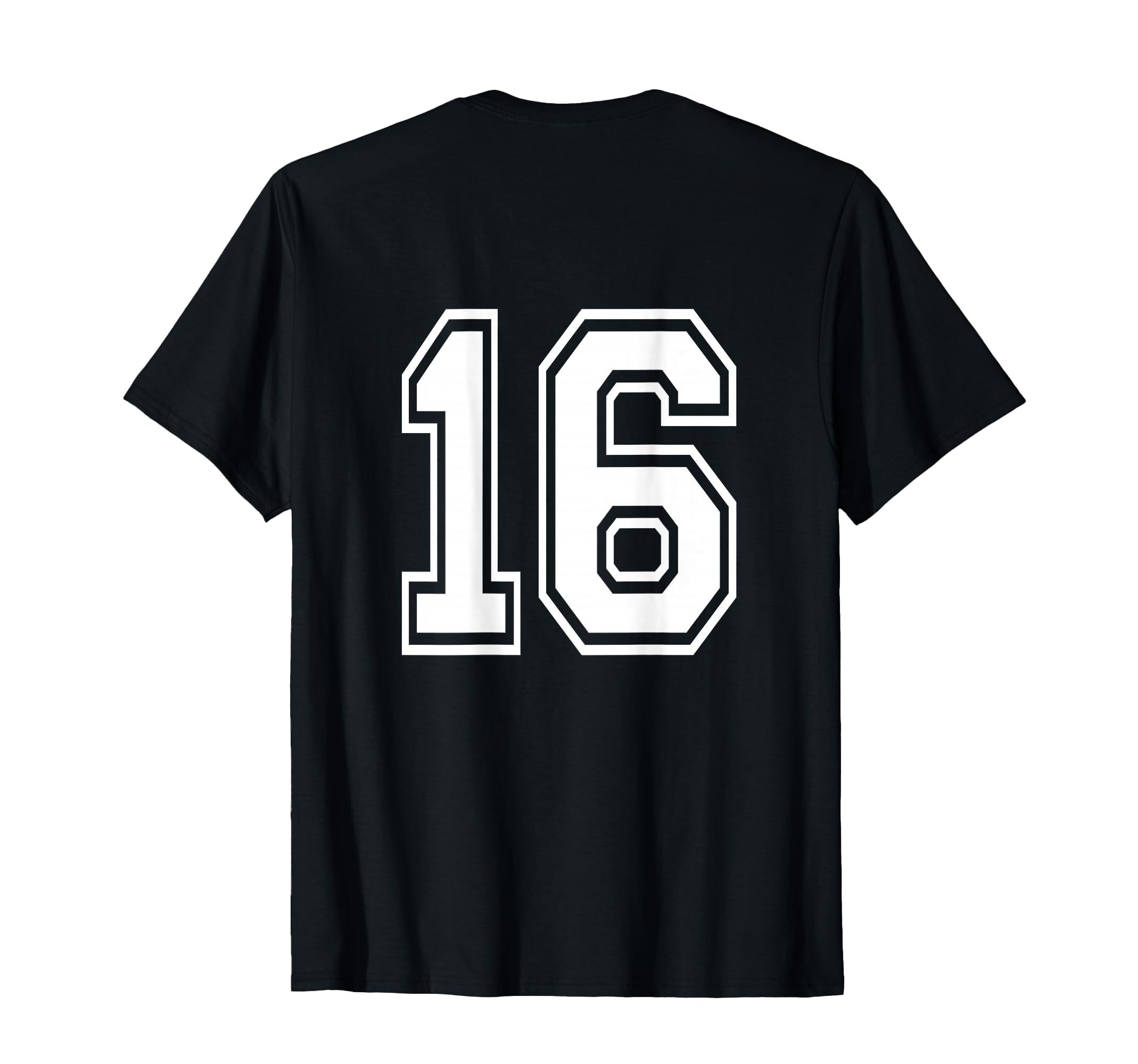 Number 16 Sports Player Number T-Shirt - Casual Everyday Wear Men Women - T-Shirt, Sweatshirt, Hoodie