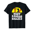 Busy Raising Ballers Softball Mom T-Shirt - Minimalist Print Unisex - T-Shirt, Sweatshirt, Hoodie