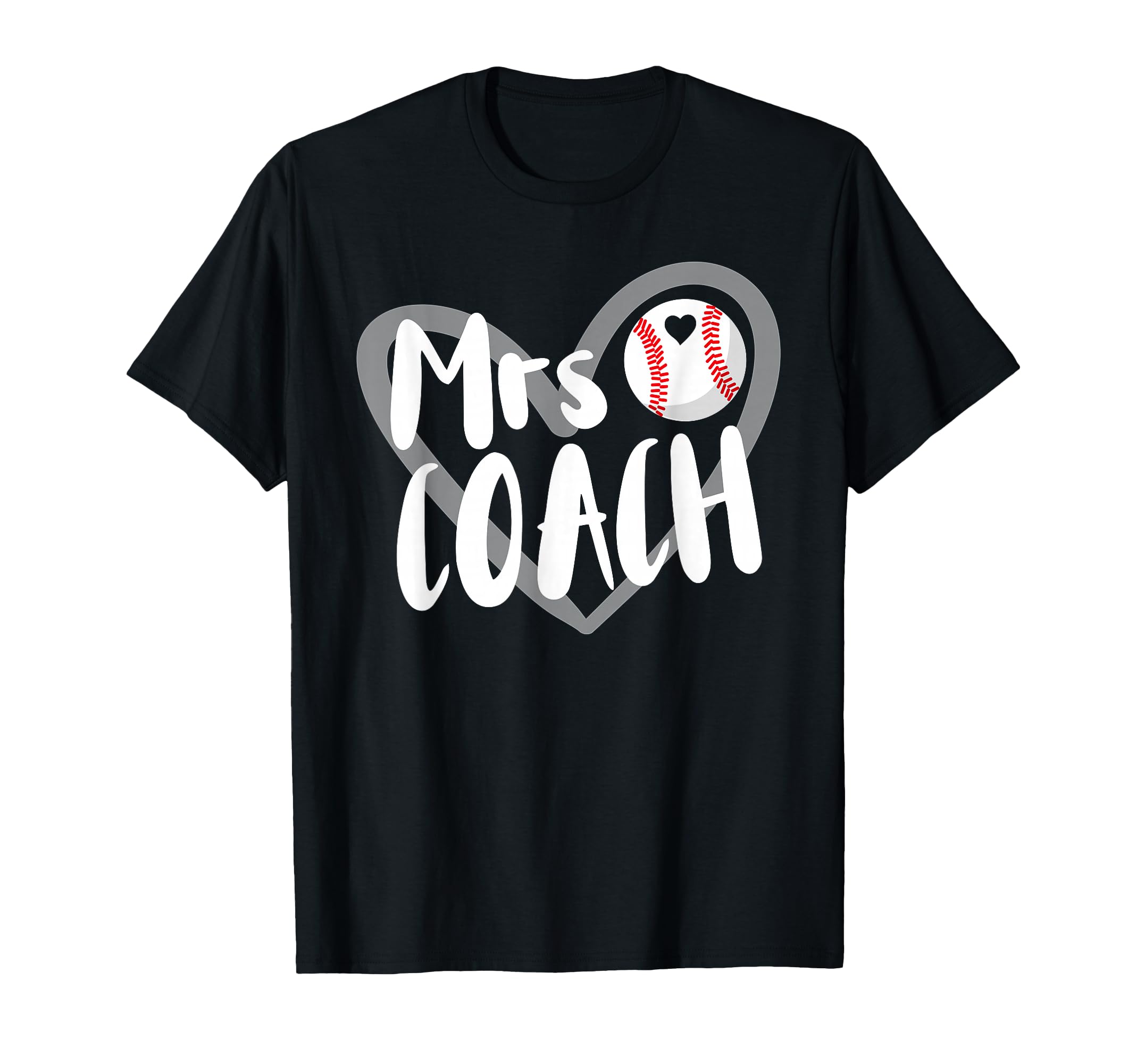 Mrs Coach Baseball Coach Wife T-Shirt - Custom Art Print for Adults - T-Shirt, Sweatshirt, Hoodie
