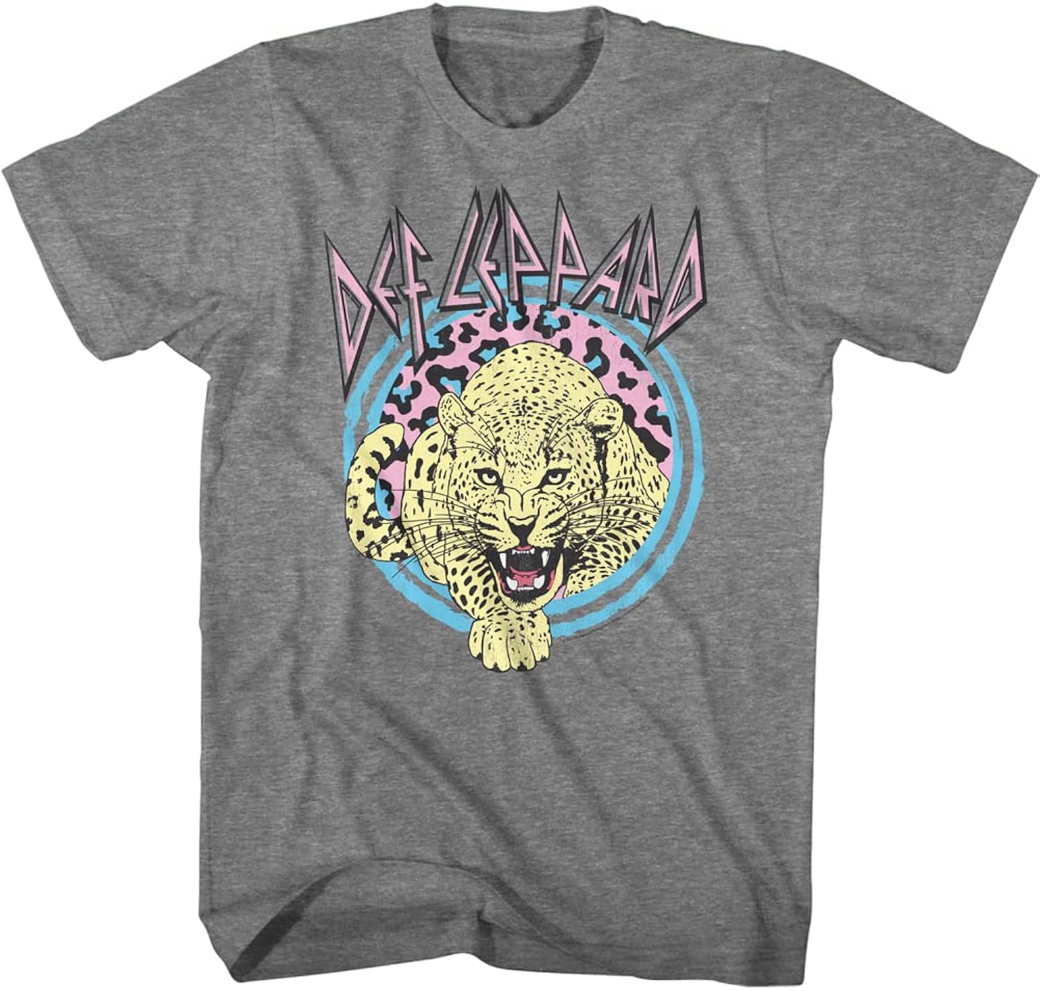 Def Leppard Rock Band Logo Leopard Retro Style Adult - Adult & Kids T-Shirts, Sweatshirts & Hoodies apparel design preview 1