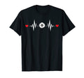 Soccer Ball Heartbeat Funny Soccer T-Shirt - Trendy Graphic for Adults - T-Shirt, Sweatshirt, Hoodie