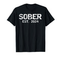Sober Since Sobriety Anniversary T-Shirt - Casual Everyday Wear for Adults - T-Shirt, Sweatshirt, Hoodie