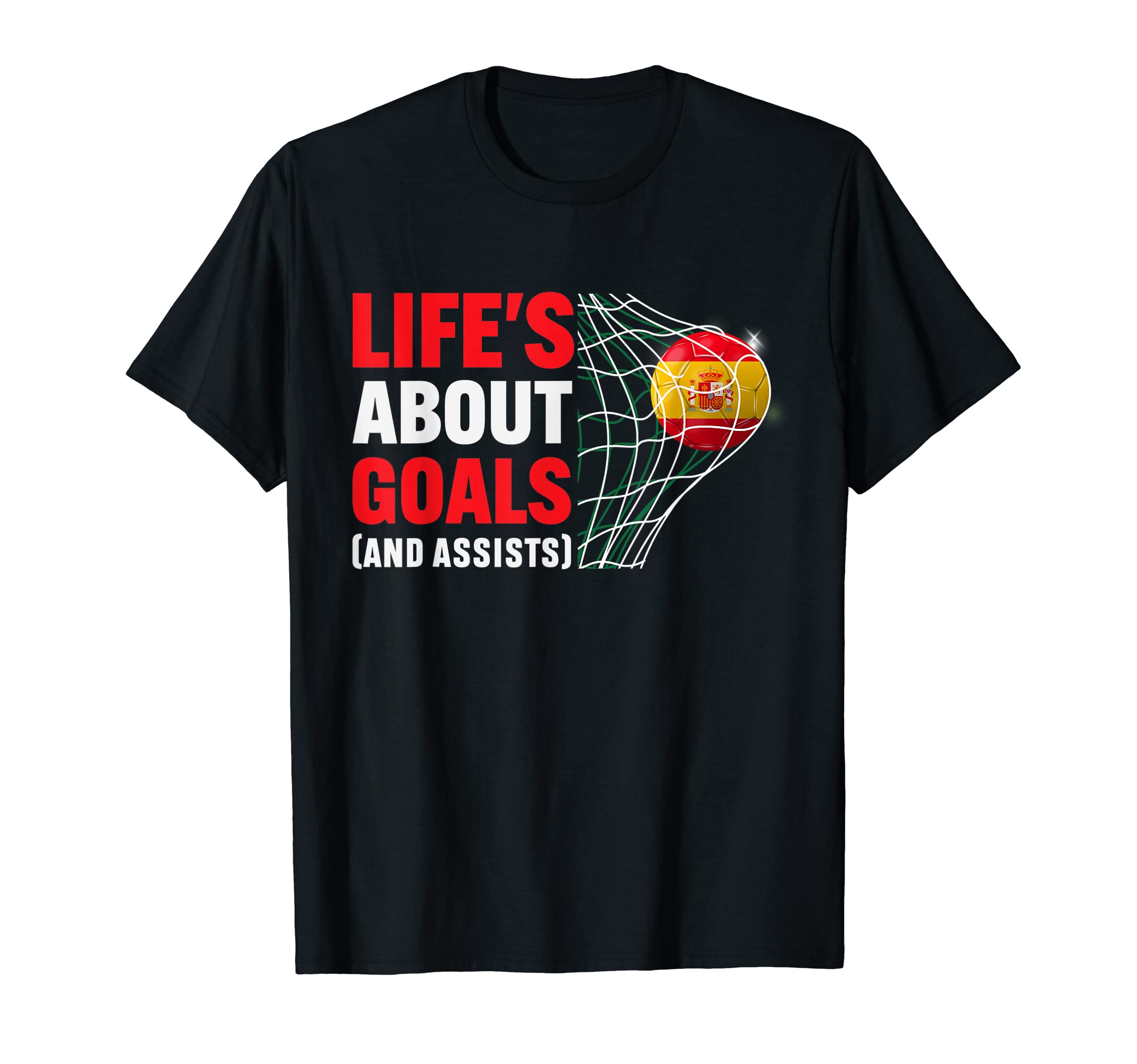 Lifes About Goals And Assists Funny T-Shirt - Unique Graphic for Adults - T-Shirt, Sweatshirt, Hoodie
