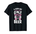 Good Day Starts Golf Carts And Beer T-Shirt - Novelty Apparel for Adults - T-Shirt, Sweatshirt, Hoodie