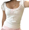 Women Y2K Fairy Cottage Vintage Milkmaid Crop Tops - Adult & Kids T-Shirts, Sweatshirts & Hoodies apparel design preview 1