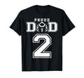 Custom Proud Football Dad Number 2 T-Shirt - Minimalist Print for Adults - T-Shirt, Sweatshirt, Hoodie